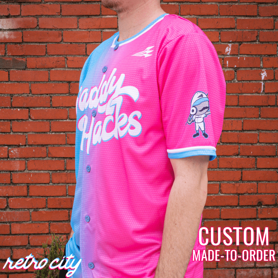 Daddy Hacks Lifestyle Baseball Jersey *CUSTOM* baseball jersey product view 3