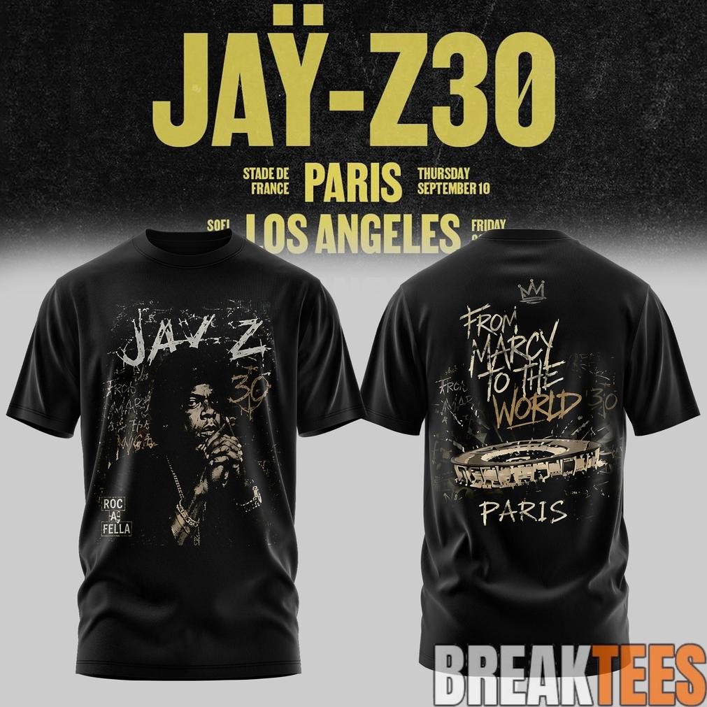 JA-Z 30 Show Paris 2026 Edition Tee Unisex T-shirt, Sweatshirt, Hoodie, Long Sleeve Tee - T-Shirt, Sweatshirt, Hoodie