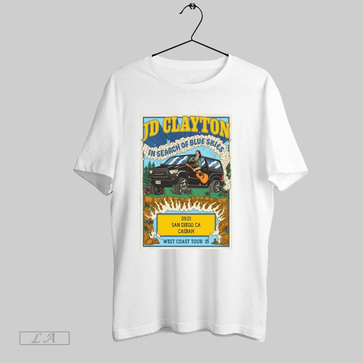 Jd Clayton Casbah San Diego Ca Tour Sept 3 2025 Unisex T-shirt, Sweatshirt, Hoodie, Long Sleeve Tee - T-Shirt, Sweatshirt, Hoodie