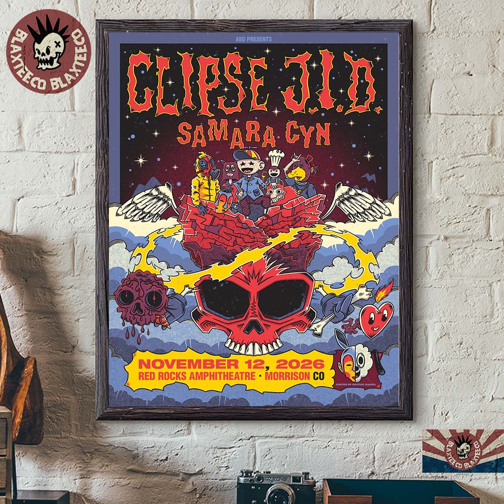 JID X Clipse X Samara Cyn Morrison Colorado 2026 Event Poster At Red Rocks Amphitheatre On November 12 2026 Poster Canvas - T-Shirt, Sweatshirt, Hoodie