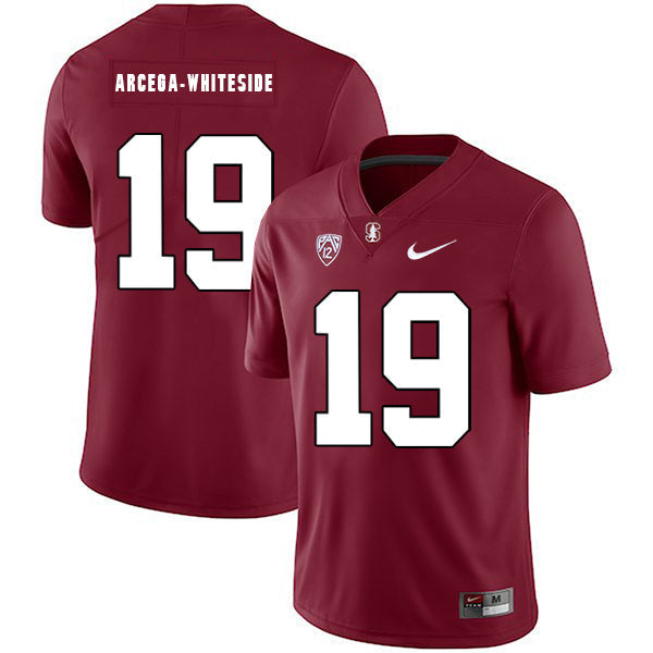 JJ Arcega-Whiteside 19 Red College Football Jersey football jersey product view 1