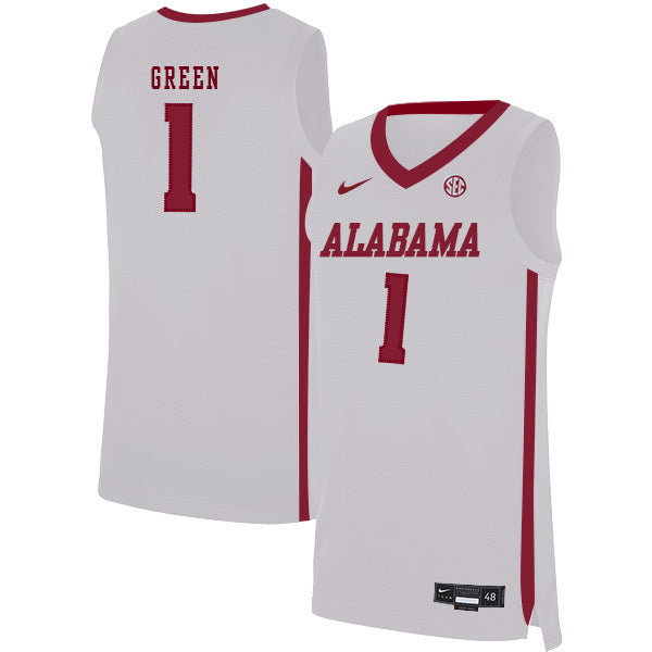 JaMychal Green 1 White College Football Jersey football jersey product view 1