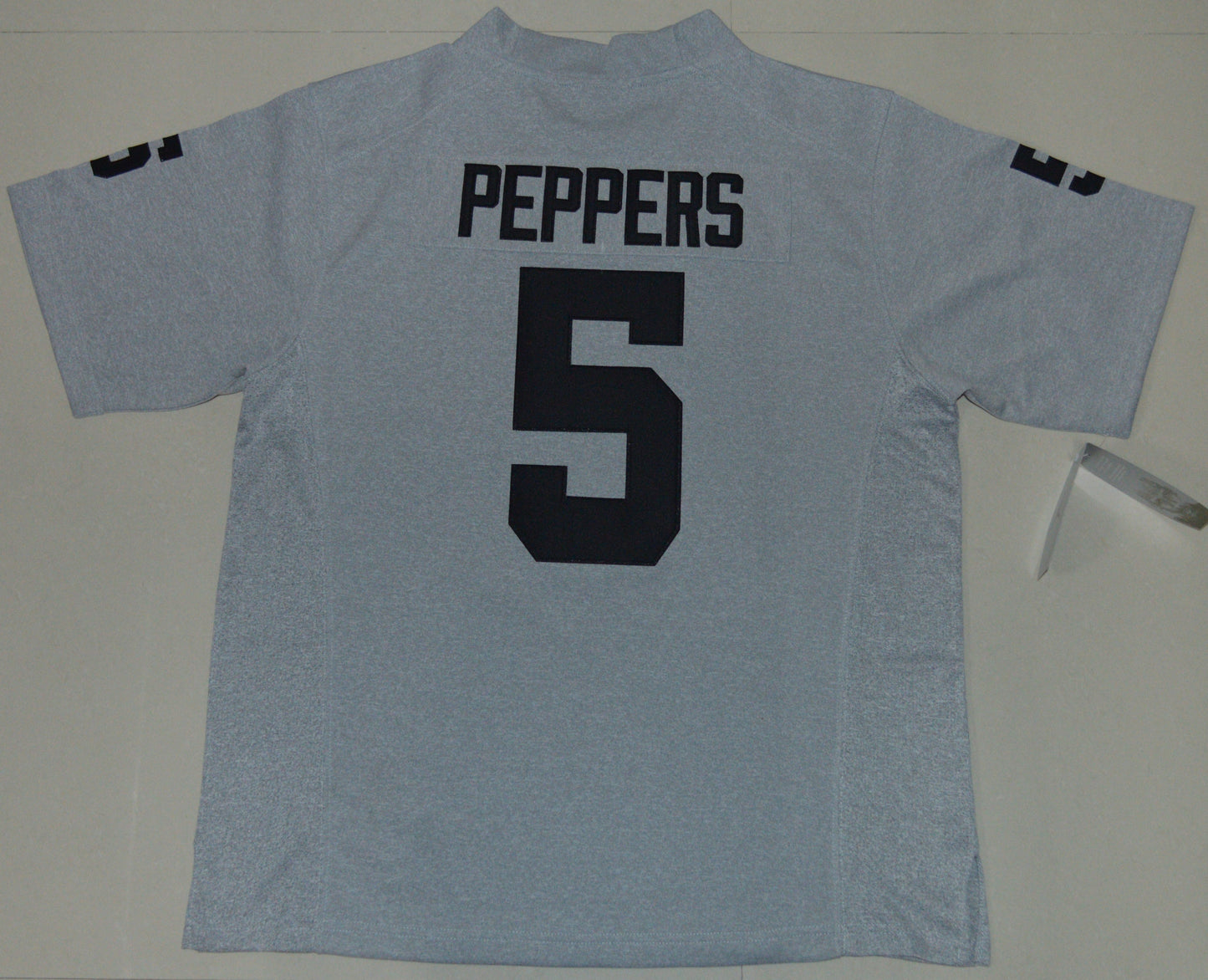Jabrill Peppers 5 Carbon Gray V2 College Football Jersey football jersey product view 1