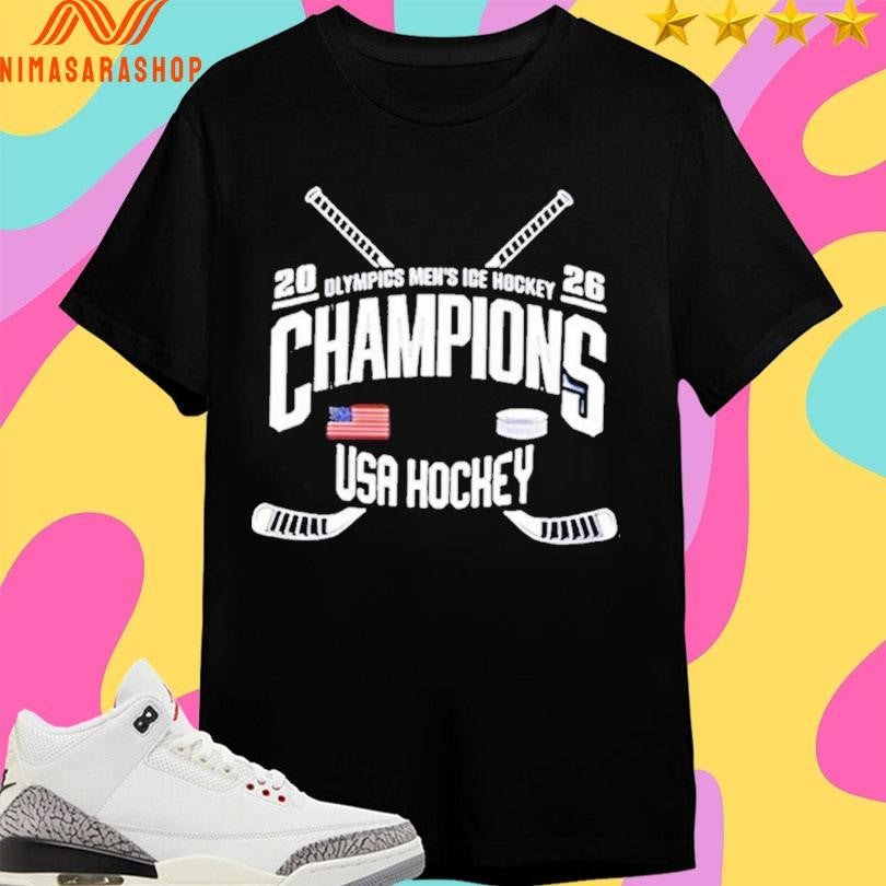 Jack Hughes New Jersey Devils Olympics Men’s Ice Hockey Champions Usa Hockey 2026 Shirts hockey jersey product view 1