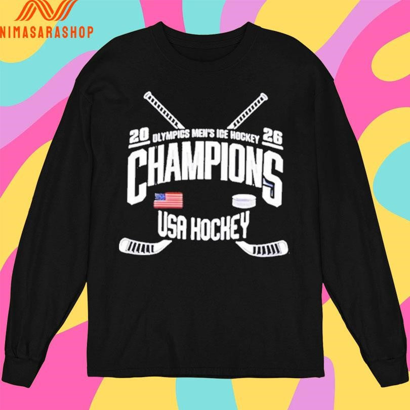 Jack Hughes New Jersey Devils Olympics Men’s Ice Hockey Champions Usa Hockey 2026 Shirts hockey jersey product view 3