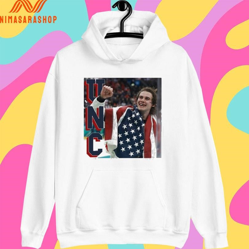 Jack Hughes New Jersey Devils Uncivilized No Teeth Olympic 2026 Shirts hockey jersey product view 2