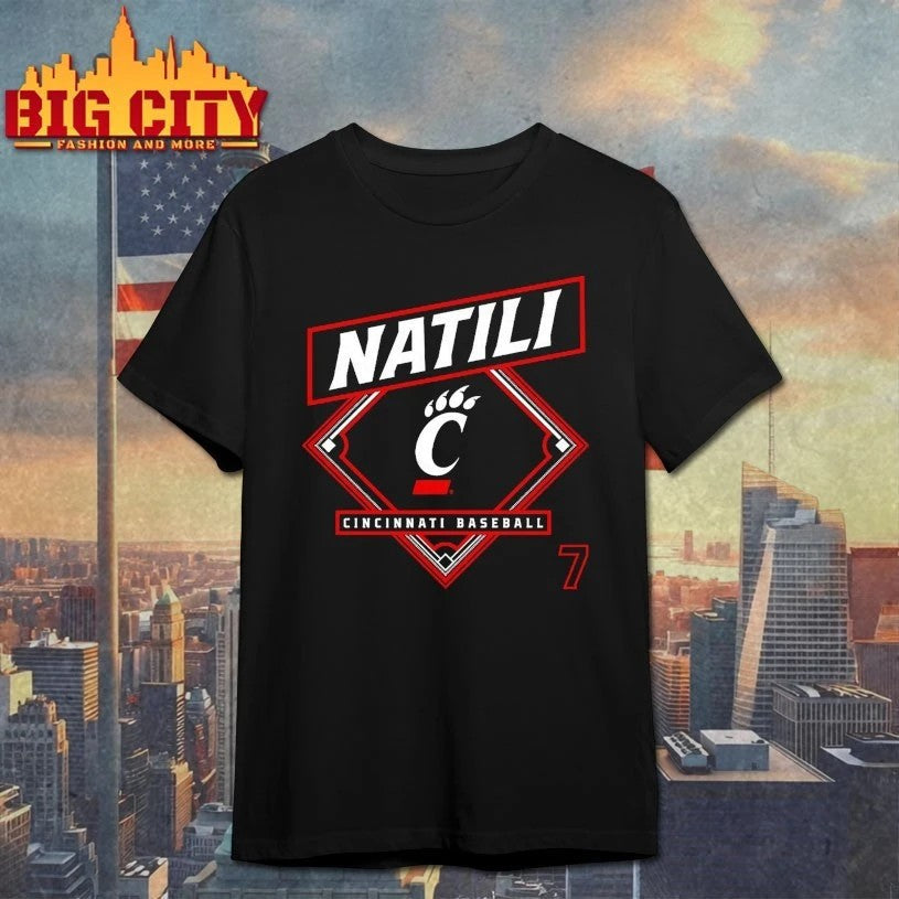 Jack Natili Cincinnati Bearcats Baseball - Adult & Kids T-Shirts, Sweatshirts & Hoodies apparel design preview 1