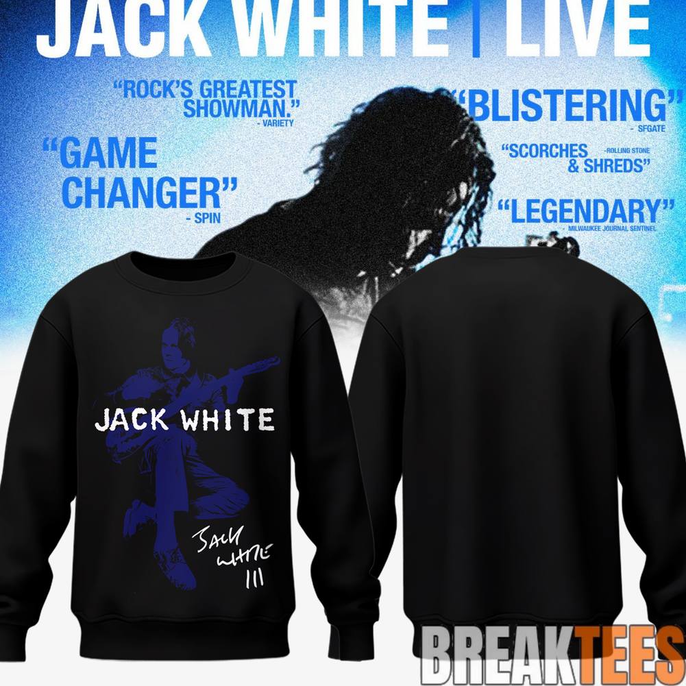 Jack White Live No Name Tour 2026 Sweatshirt Unisex T-shirt, Sweatshirt, Hoodie, Long Sleeve Tee - T-Shirt, Sweatshirt, Hoodie