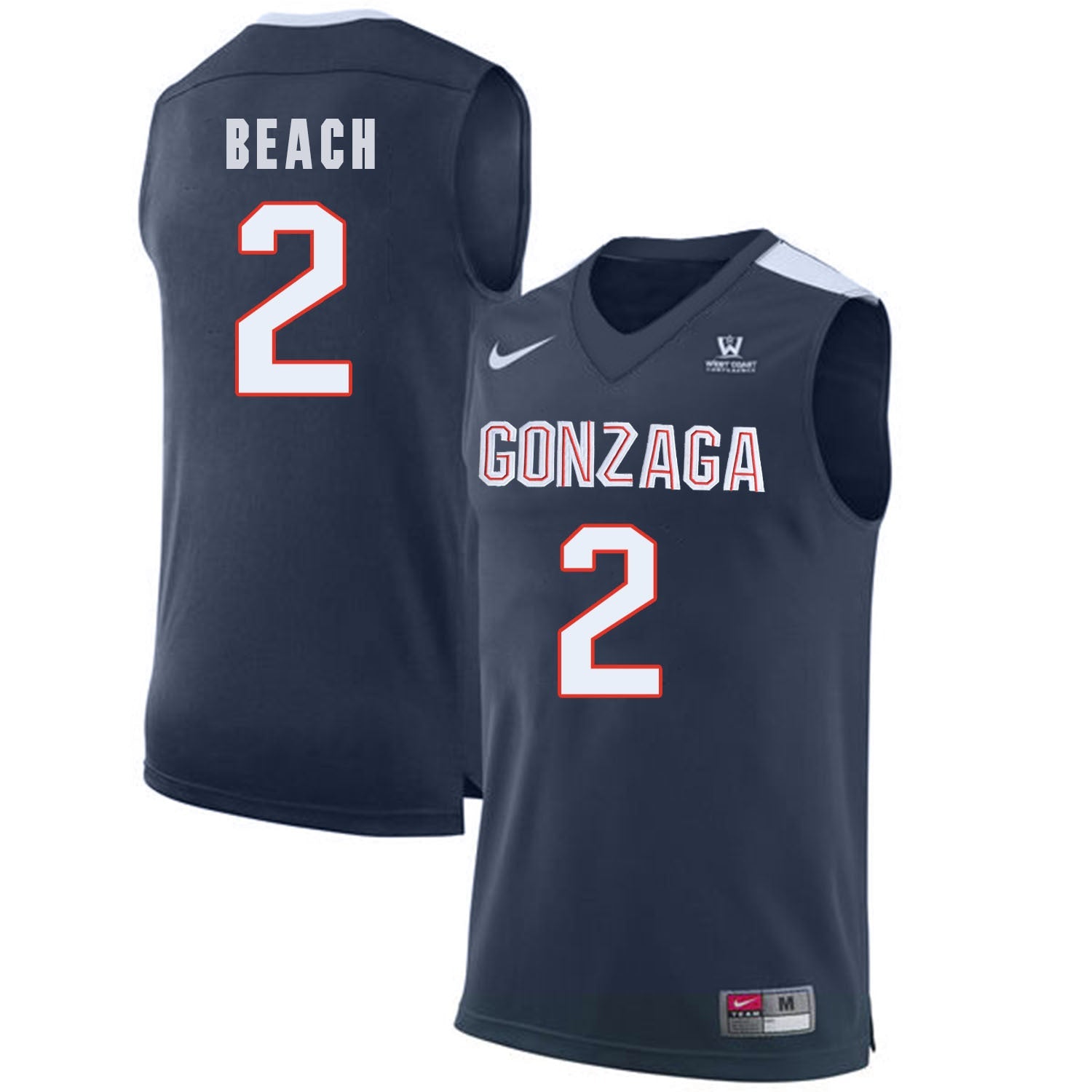 Jack Beach 2 Navy College Football Jersey football jersey product view 1