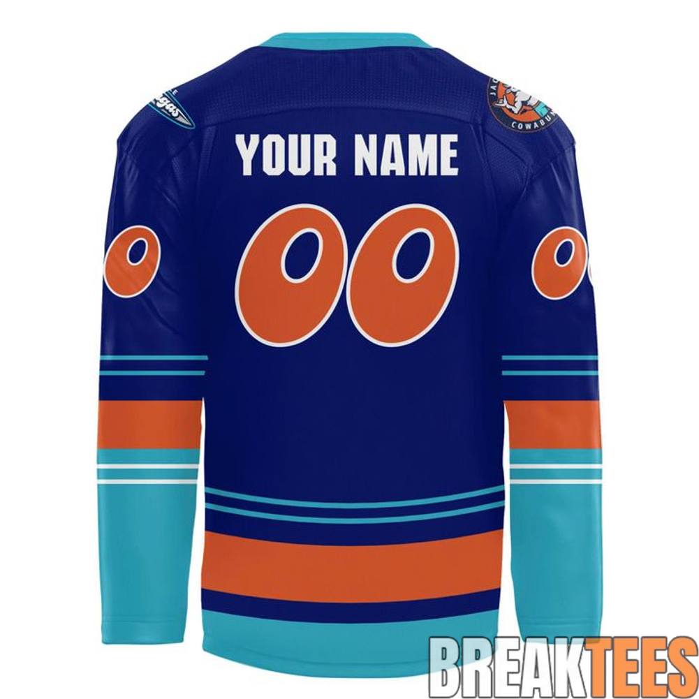Jacksonville IceMen 2026 Cowabungas Hockey Jersey hockey jersey product view 3