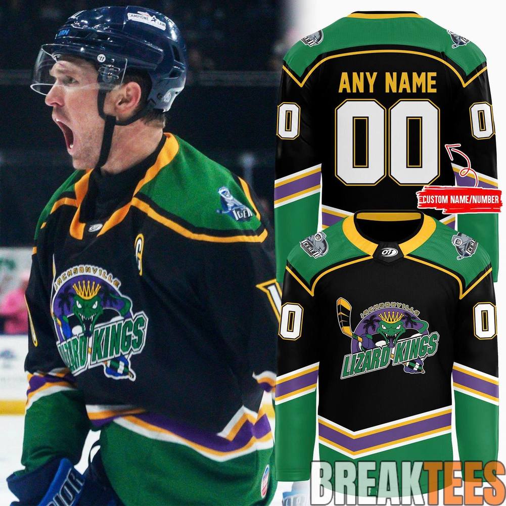 Jacksonville IceMen 2026 Lizard Kings Edition Custom Hockey Jersey Unisex T-shirt, Sweatshirt, Hoodie, Long Sleeve Tee - T-Shirt, Sweatshirt, Hoodie