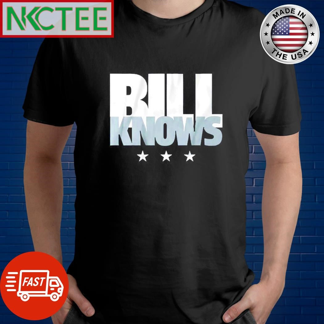 Jacory Croskey-Merritt Bill Knows text stars shirt Unisex T-shirt, Sweatshirt, Hoodie, Long Sleeve Tee - T-Shirt, Sweatshirt, Hoodie