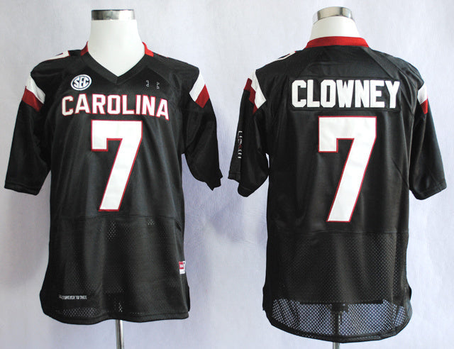Jadeveon Clowney 7 Black College Football Jersey football jersey product view 1