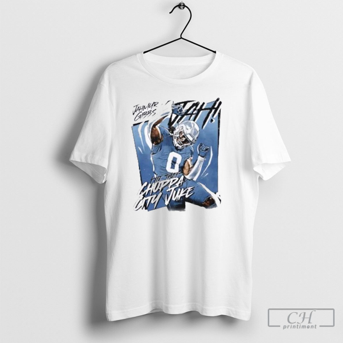 Jahmyr Gibbs Detroit Lions Choppa City Juke Shirt Tee Unisex T-shirt, Sweatshirt, Hoodie, Long Sleeve Tee - T-Shirt, Sweatshirt, Hoodie