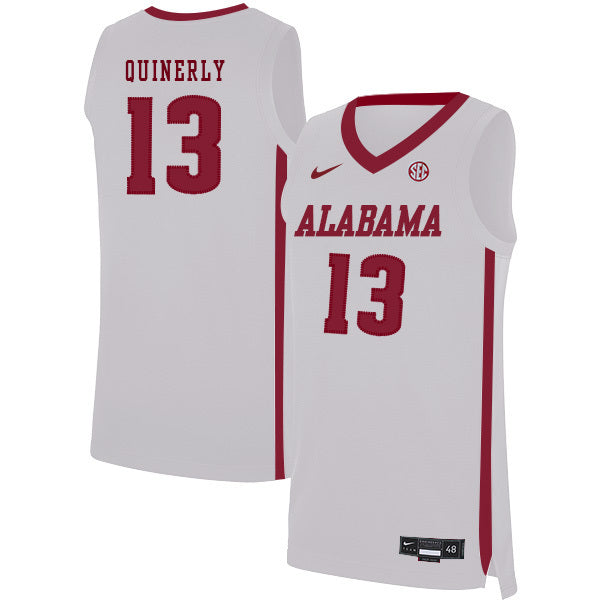 Jahvon Quinerly 13 White College Football Jersey football jersey product view 1
