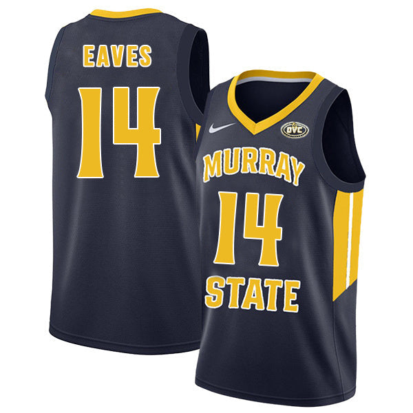 Jaiveon Eaves 14 Navy College Football Jersey football jersey product view 1