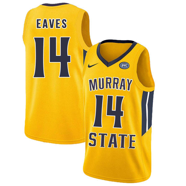Jaiveon Eaves 14 Yellow College Football Jersey football jersey product view 1