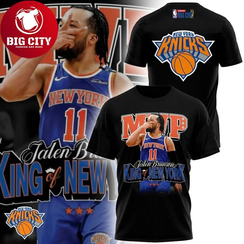 Jalen Brunson MVP King of New York Two Sided Shirt Unisex T-shirt, Sweatshirt, Hoodie, Long Sleeve Tee - T-Shirt, Sweatshirt, Hoodie