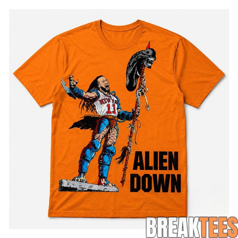 Jalen Brunson Spurs Wemby Alien Down Shirt Unisex T-shirt, Sweatshirt, Hoodie, Long Sleeve Tee - T-Shirt, Sweatshirt, Hoodie