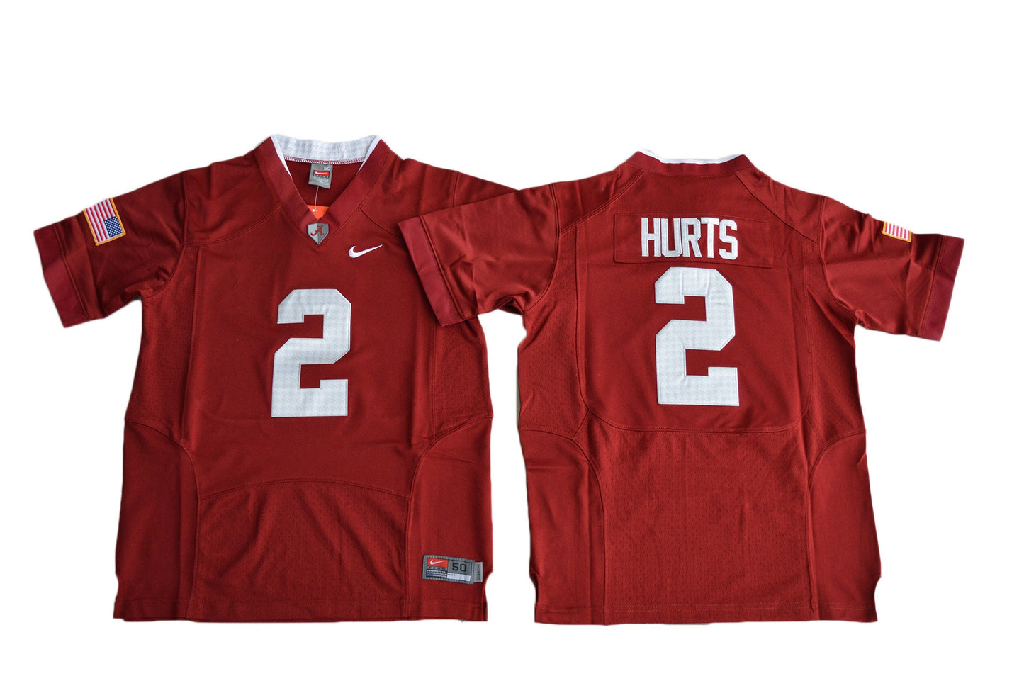 Jalen Hurts 2 Battle Edition Youth College Football Jersey football jersey product view 1