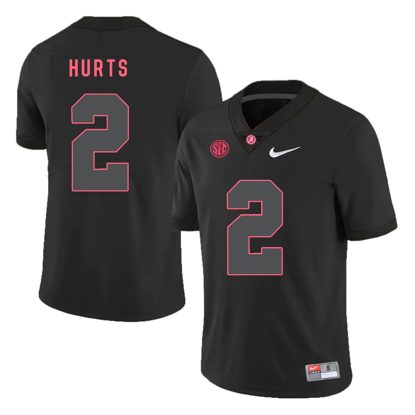 Jalen Hurts 2 Lights Out .2jpg College Football Jersey football jersey product view 1