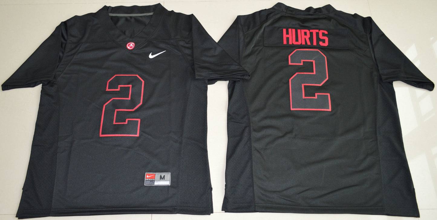 Jalen Hurts 2 Lights Out Edition 2016 College Football Jersey football jersey product view 1