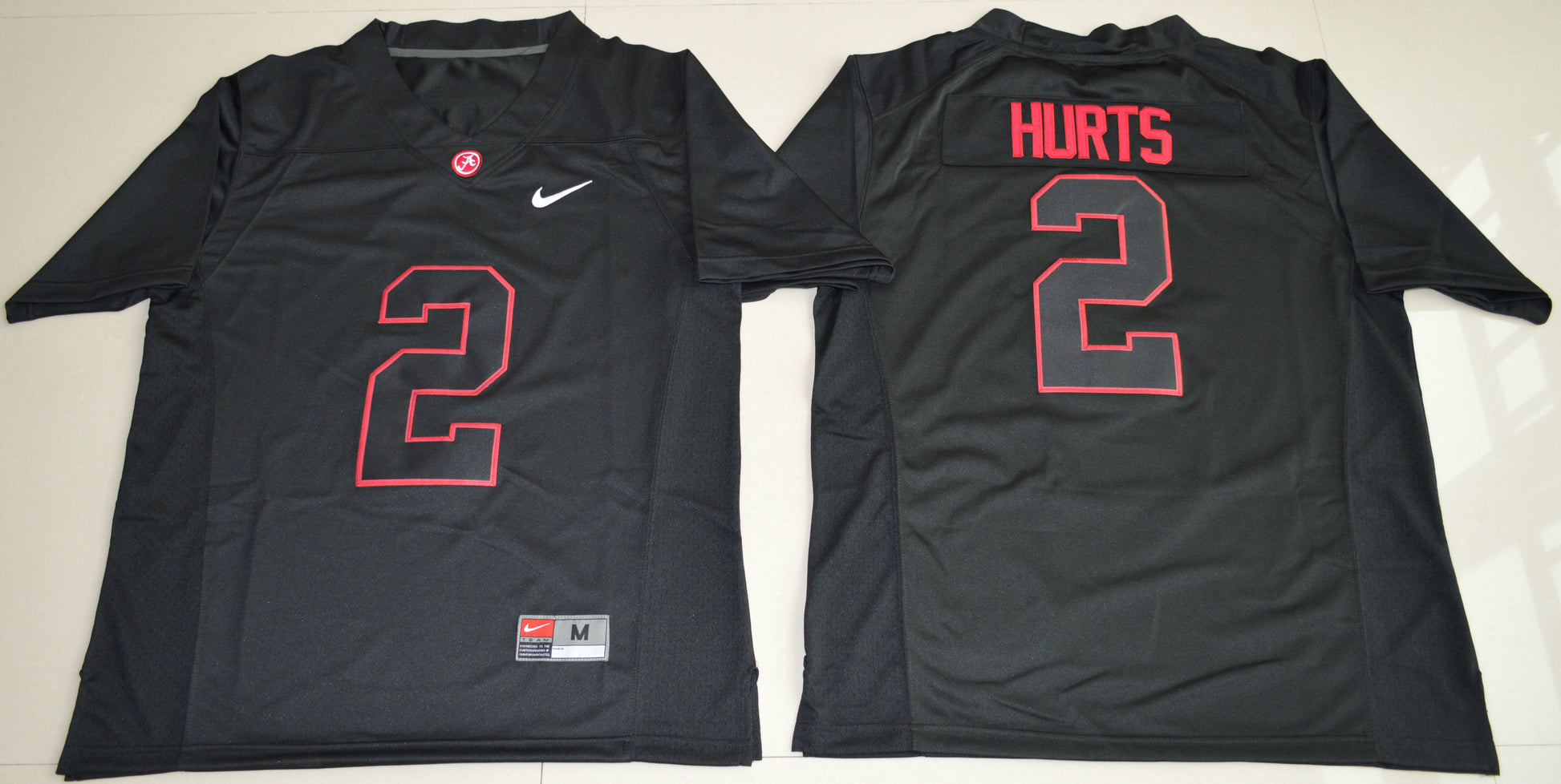 Jalen Hurts 2 Lights Out Edition 2016 College Football Jersey football jersey product view 1