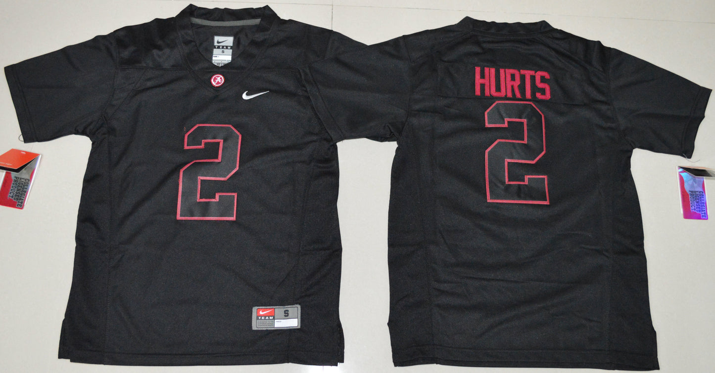 Jalen Hurts 2 Youth Lights Out College Football Jersey football jersey product view 1