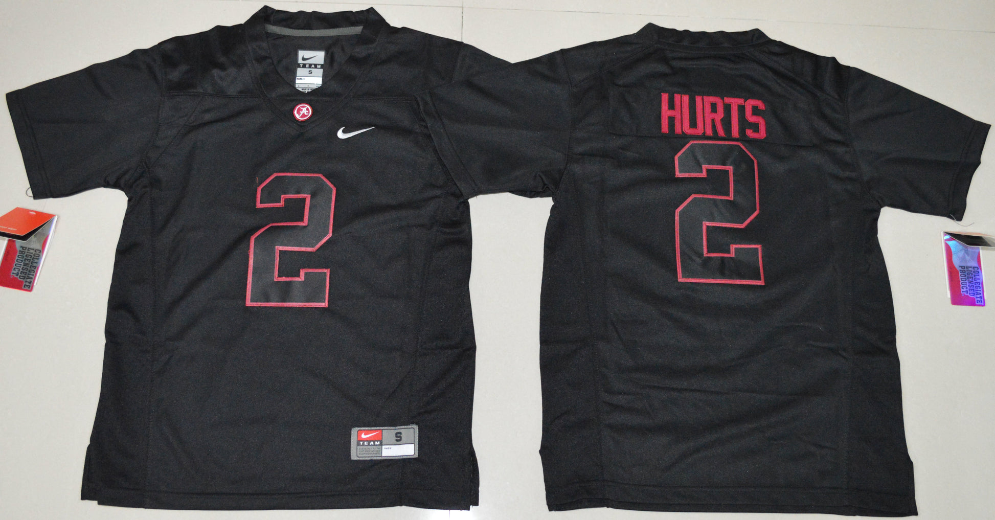 Jalen Hurts 2 Youth Lights Out College Football Jersey football jersey product view 1