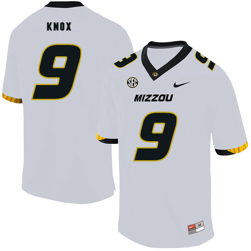 Jalen Knox 9 White College Football Jersey football jersey product view 1