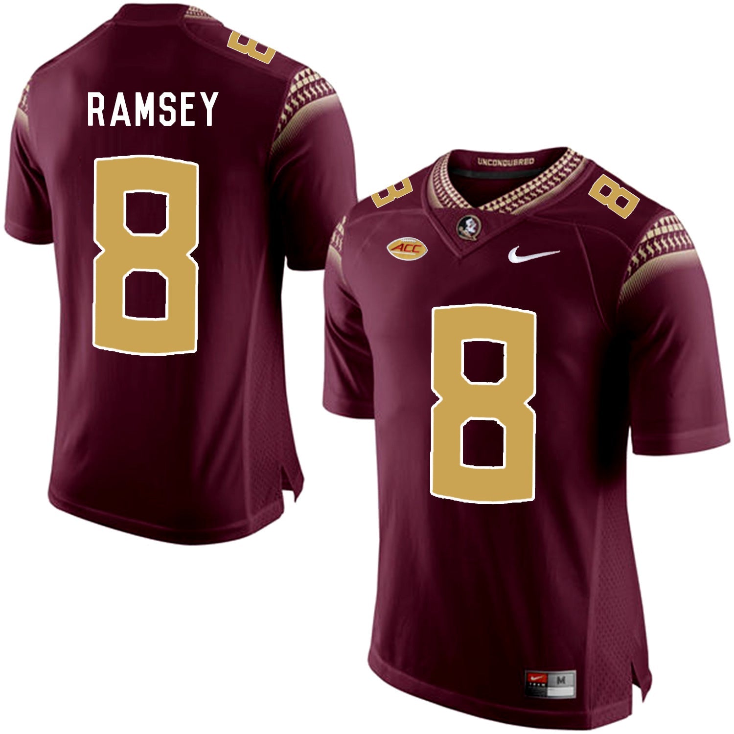 Jalen Ramsey 8 Burgundy .1jpg College Football Jersey football jersey product view 1