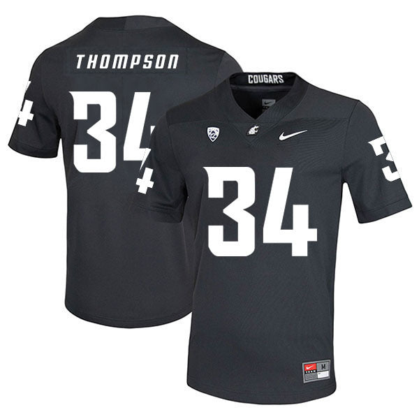 Jalen Thompson 34 Carbon Black College Football Jersey football jersey product view 1