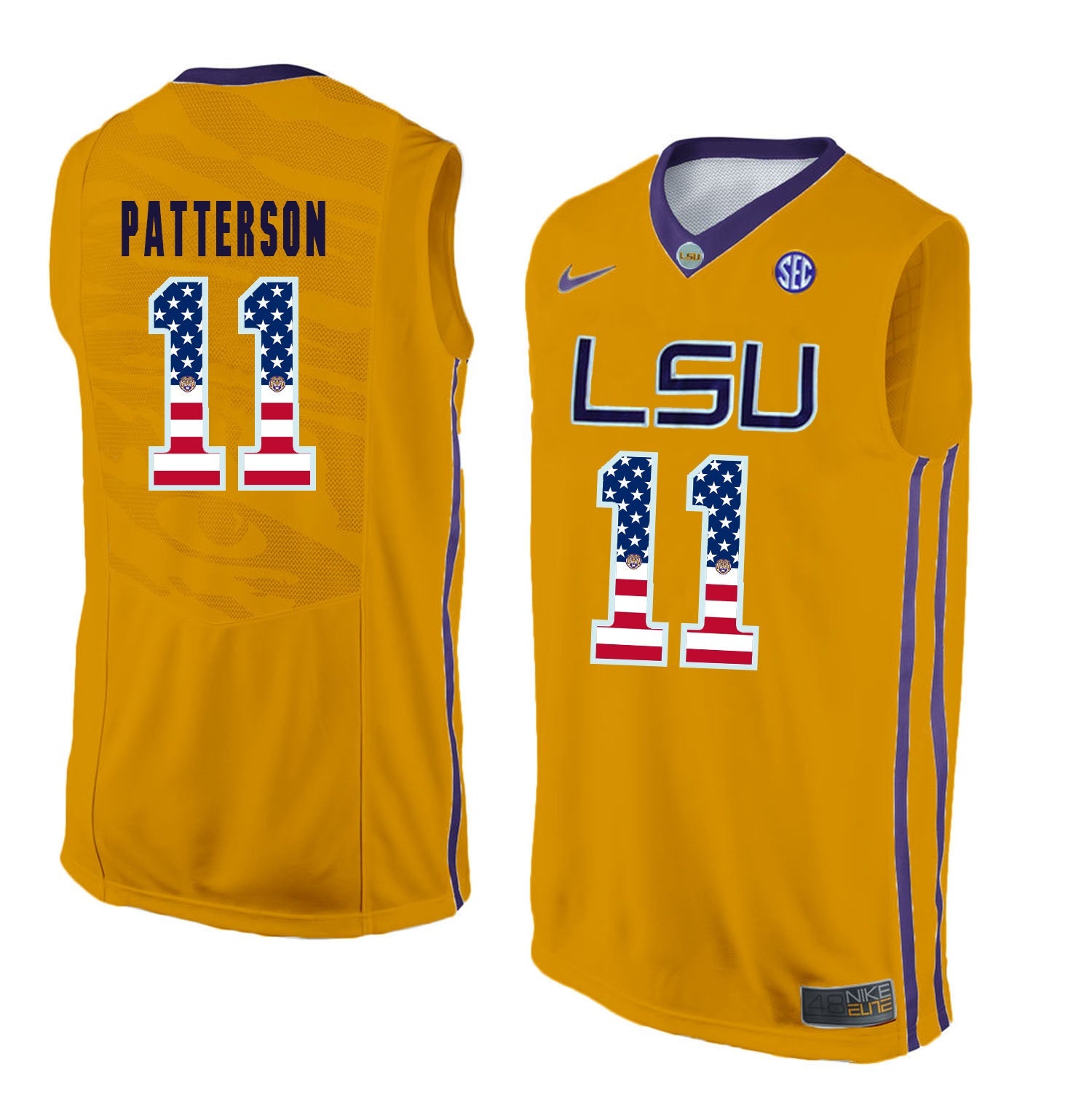 Jalyn Patterson 11 Gold College Football Jersey football jersey product view 1