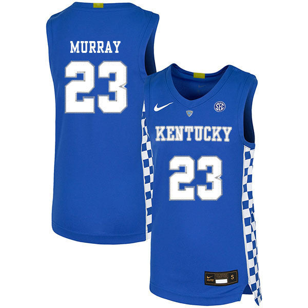 Jamal Murray 23 Blue College Football Jersey football jersey product view 1