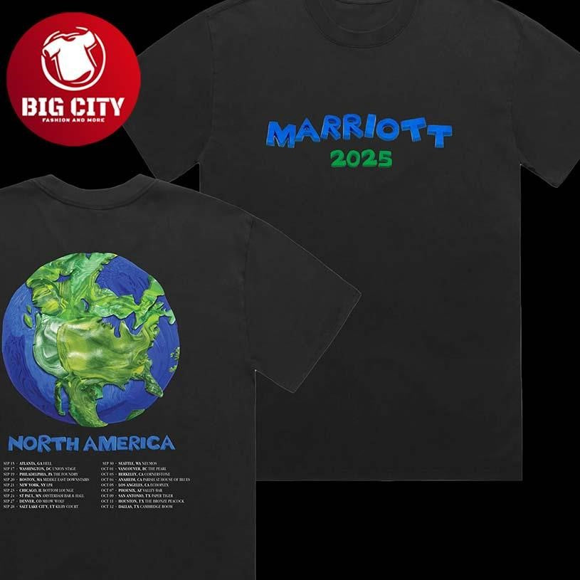 James Marriott Marriott Us 2025 Tour Black Two Sided Shirt Unisex T-shirt, Sweatshirt, Hoodie, Long Sleeve Tee - T-Shirt, Sweatshirt, Hoodie