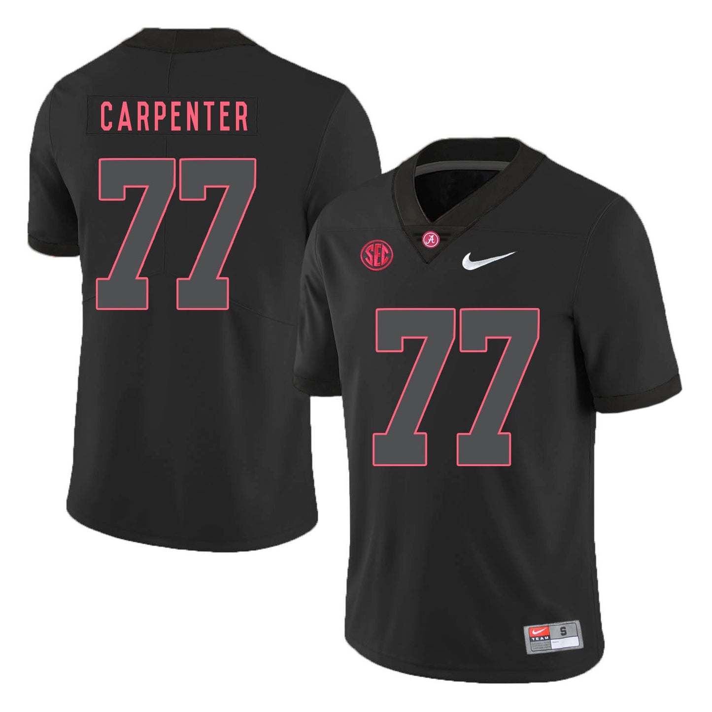 James Carpenter 77 Lights Out .2jpg College Football Jersey football jersey product view 1