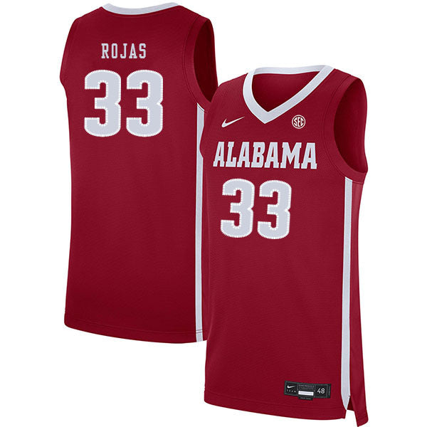 James Rojas 33 Red College Football Jersey football jersey product view 1
