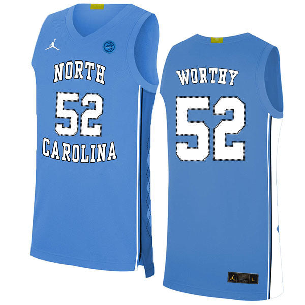 James Worthy 52 Blue College Football Jersey football jersey product view 1