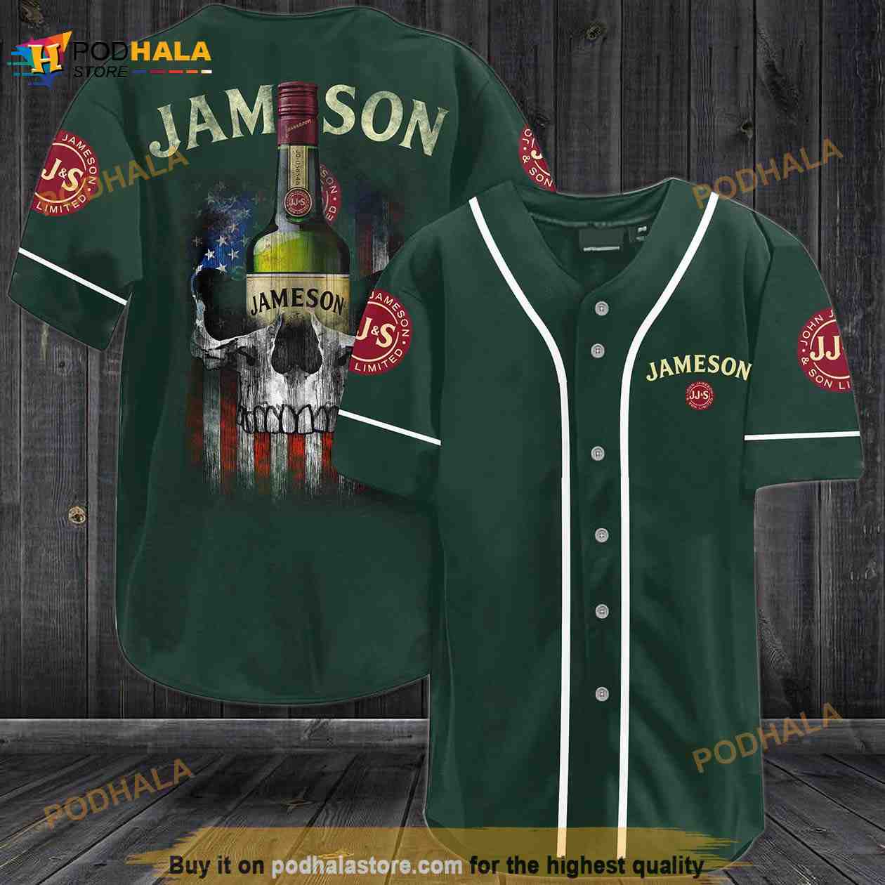 Jameson 3D Baseball Jersey baseball jersey product view 1