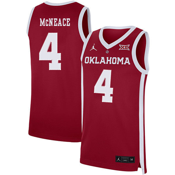 Jamuni McNeace 4 Red College Football Jersey football jersey product view 1