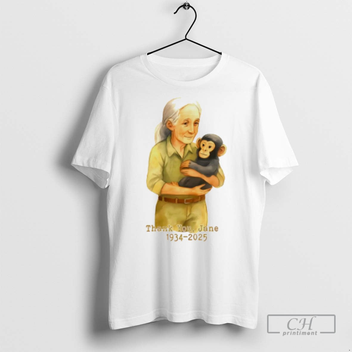 Jane Goodall Legacy Of Hope Thank You Jane T Shirts Unisex T-shirt, Sweatshirt, Hoodie, Long Sleeve Tee - T-Shirt, Sweatshirt, Hoodie