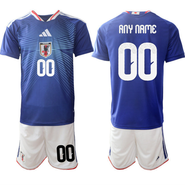 Japan Custom 2026 Blue Home Soccer Jersey Suit sports jersey product view 1