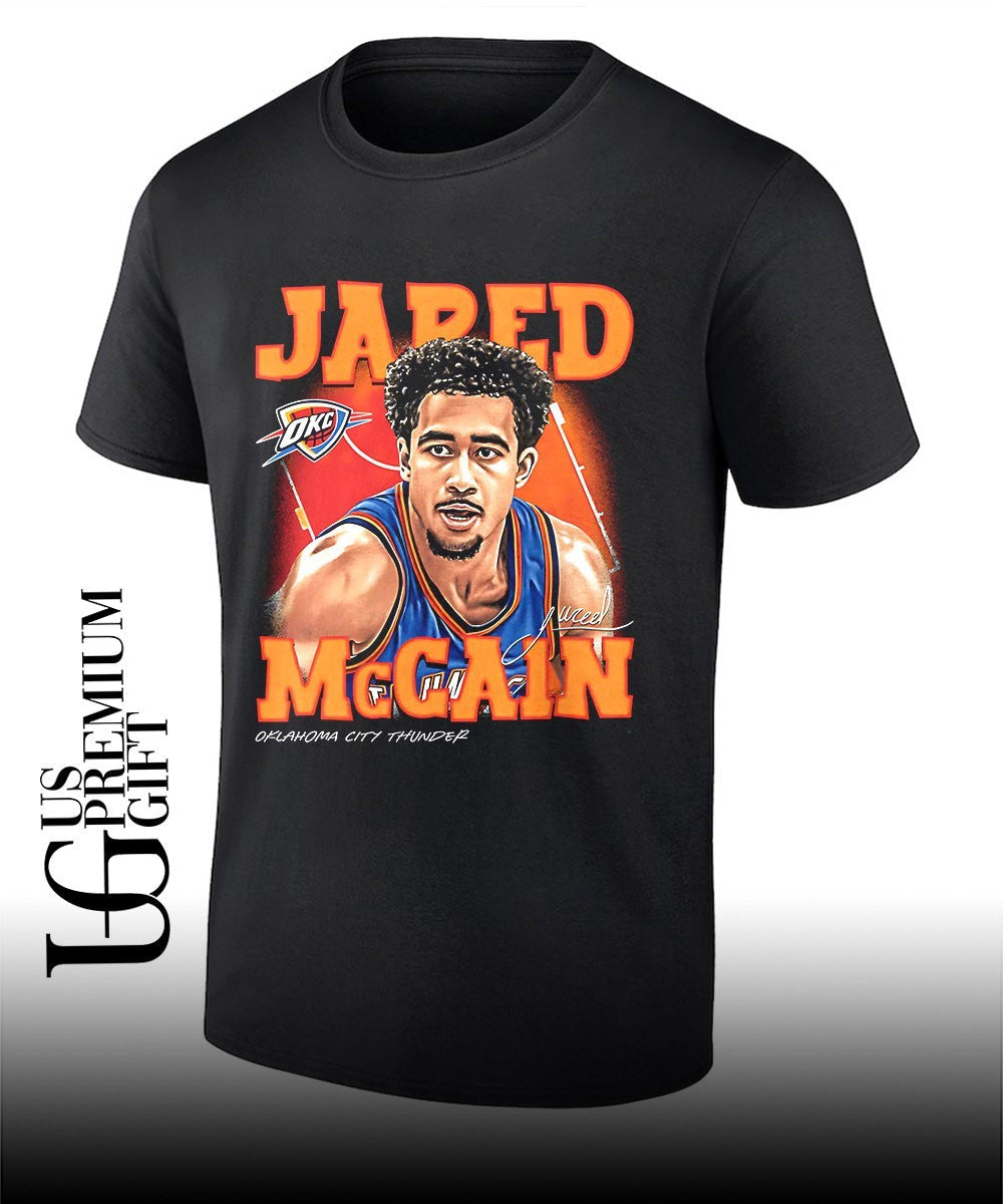 Jared McCain Oklahoma City Thunder NBA 2026 signature shirt Unisex T-shirt, Sweatshirt, Hoodie, Long Sleeve Tee - T-Shirt, Sweatshirt, Hoodie