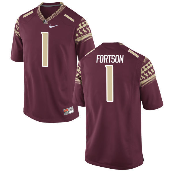 Jarmon Fortson 1 Burgundy College Football Jersey football jersey product view 1