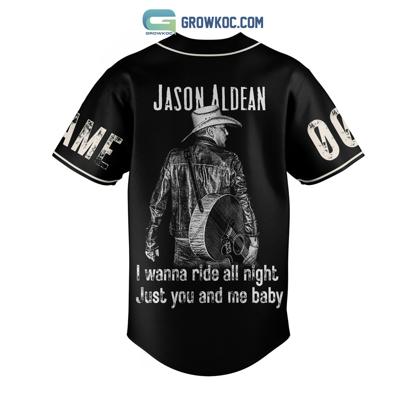 Jason Aldean Good times Ride All Night With Girl Like You On Highway Desperado 2023 Personalized Baseball Jersey baseball jersey product view 3