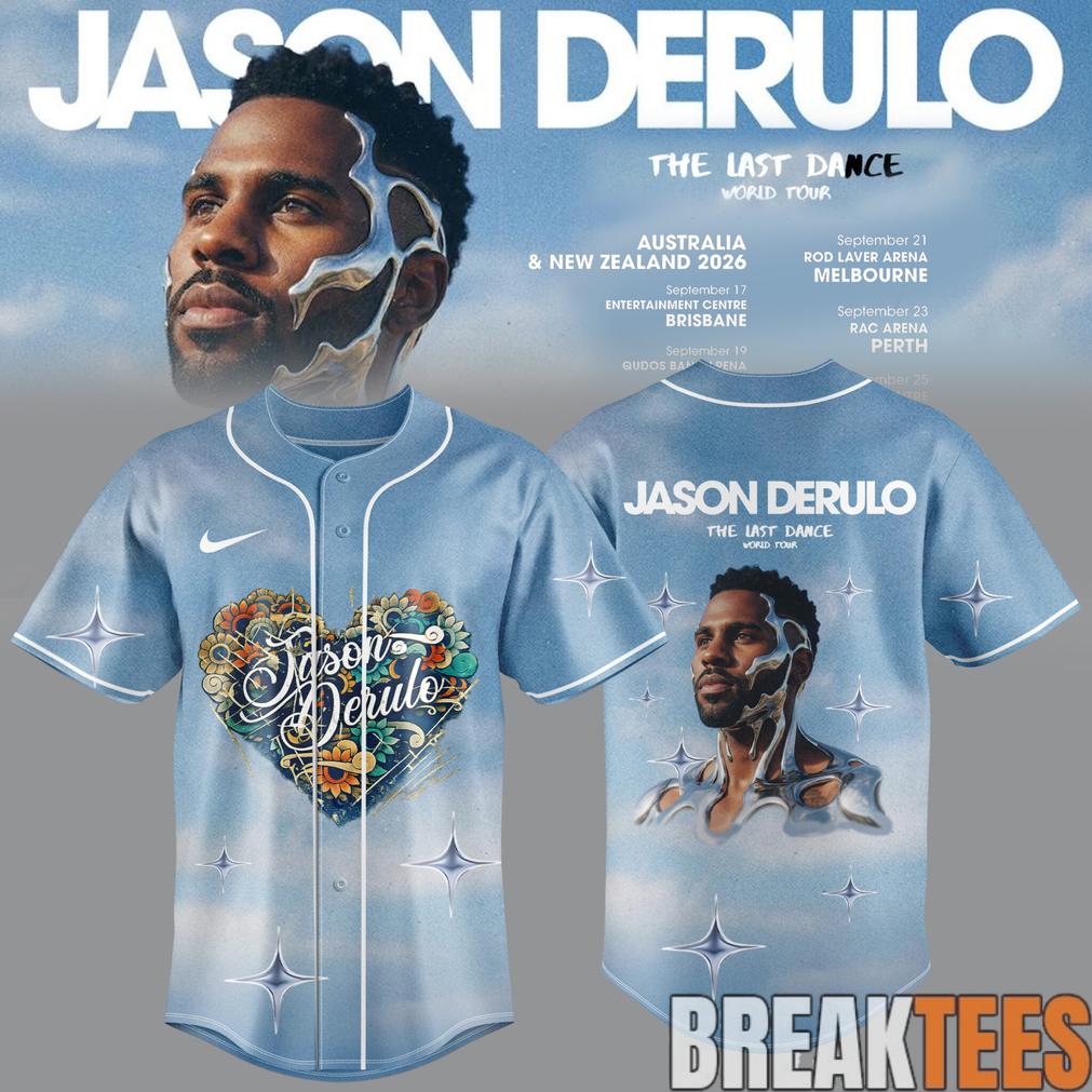 Jason Derulo The Last Dance World Tour 2026 Baseball Jersey Unisex T-shirt, Sweatshirt, Hoodie, Long Sleeve Tee - T-Shirt, Sweatshirt, Hoodie