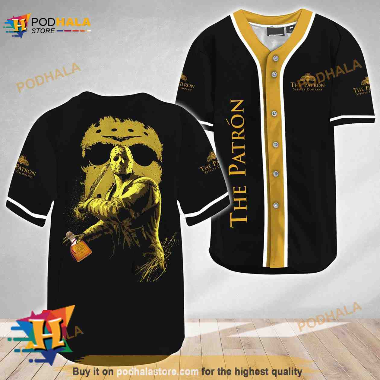 Jason Voorhees Friday The 13th The Patron 3D Baseball Jersey baseball jersey product view 1