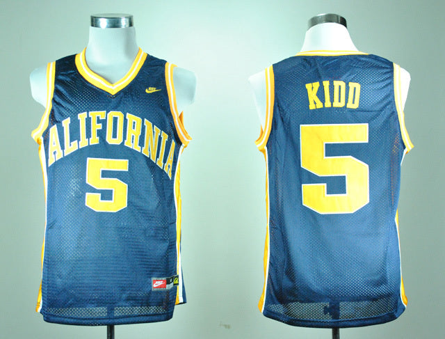 Jason Kidd 5 Blue College Football Jersey football jersey product view 1