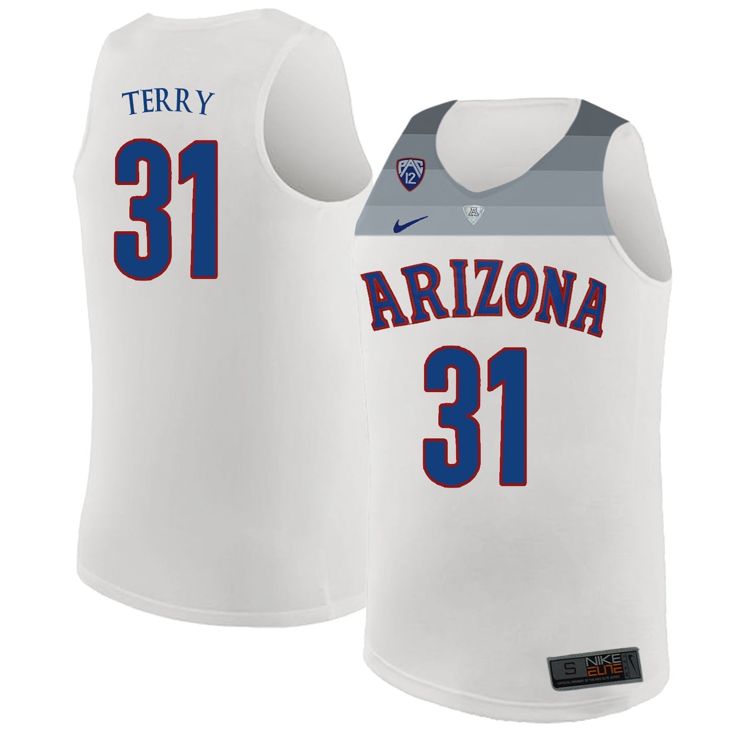 Jason Terry 31 White College Football Jersey football jersey product view 1