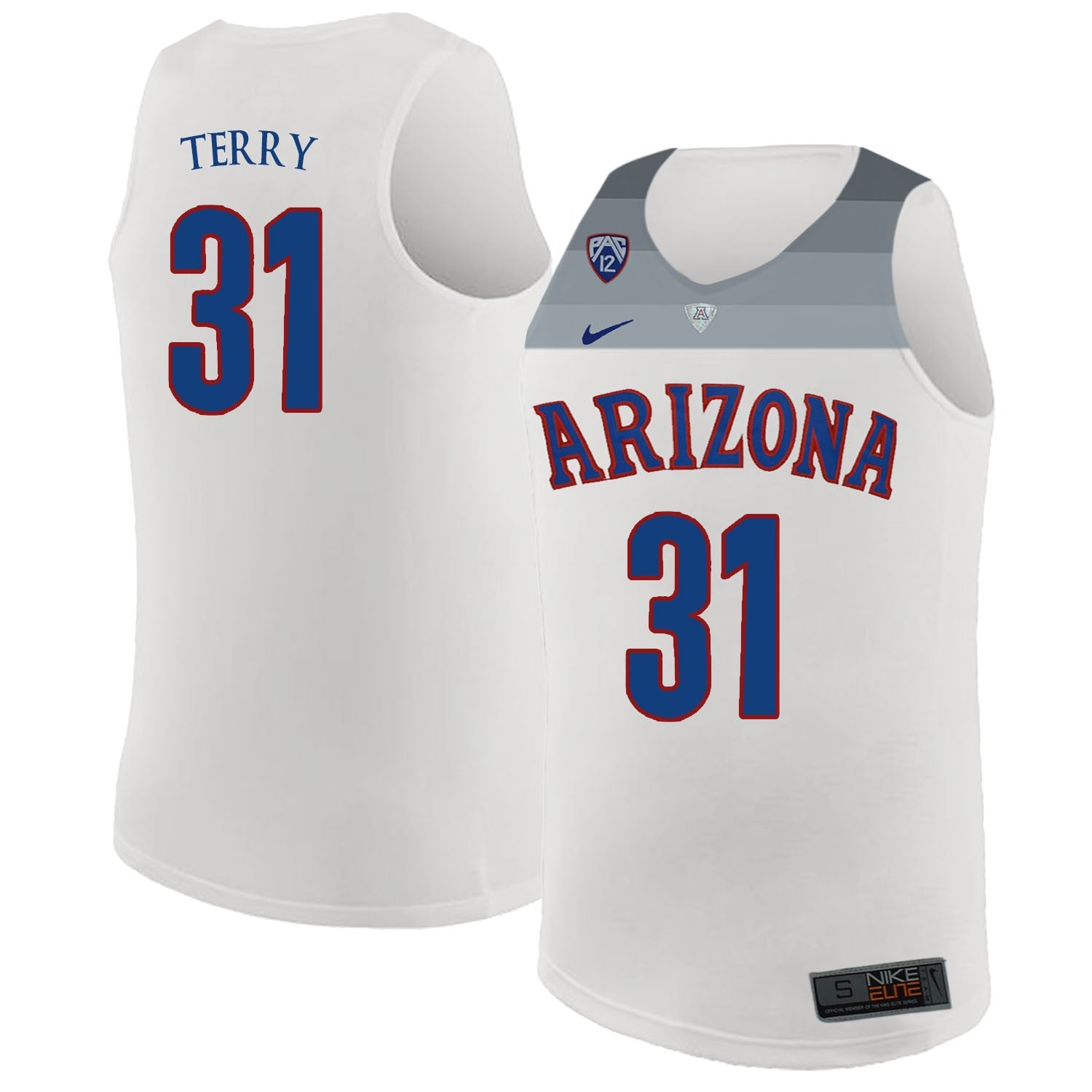 Jason Terry 31 White College Football Jersey football jersey product view 1